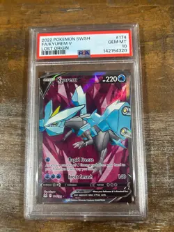 POKEMON 2022 SWSH Lost Origin Full Art KYUREM V #174 PSA 10 Gem Mint RARE - Image 1