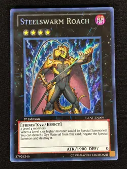 Yugioh Steelswarm Roach GENF-EN099 1st Secret (NM) - Image 1
