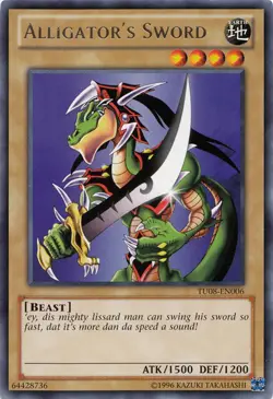 1x (LP) Alligator's Sword - TU08-EN006 - Rare - Unlimited Edition YuGiOh - Image 1