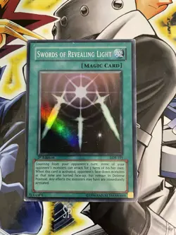 Yugioh Swords of Revealing Light LOB-101 1st Ed Super Rare Asian English MP - Image 1
