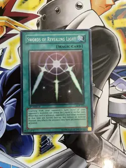 Yugioh Swords of Revealing Light LOB-101 1st Ed Super Rare Asian English MP - Image 2