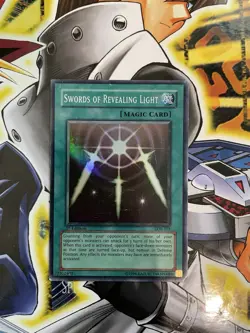 Yugioh Swords of Revealing Light LOB-101 1st Ed Super Rare Asian English MP - Image 4
