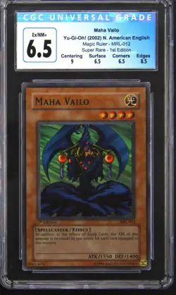 2002 YU-GI-OH! MAGIC RULER 1ST ED MAHA VAILO CGC 6.5 - Image 1