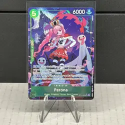 One Piece The Azure Sea's Seven Perona OP14-033 SR Alternate Art Foil NM - Image 1
