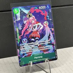 One Piece The Azure Sea's Seven Perona OP14-033 SR Alternate Art Foil NM - Image 3