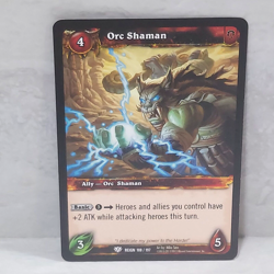 World Of Warcraft Reign Of Fire Orc Shaman 108/197 TCG Card - Image 1