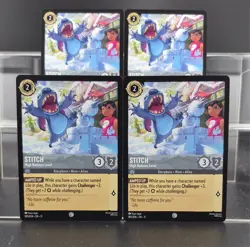 Disney Lorcana Stitch - High Badness Level 185/204 Winterspell Common 4 Cards - Image 1