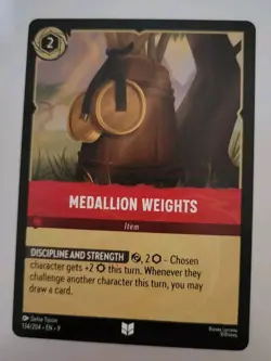 Disney Lorcana TCG - Fabled: Medallion Weights (134/204) - Uncommon - Near Mint - Image 1