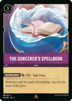 4x The Sorcerer's Spellbook - 68/204 - Rare NM-Mint Disney Lorcana: Rise of the - Image 1