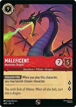 Maleficent - Monstrous Dragon Store Championship PROMO 4/P3 Disney Lorcana - Image 1