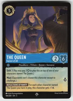 The Queen - Fairest of All Super Rare Shimmering Skies 144/204 Disney Lorcana - Image 1