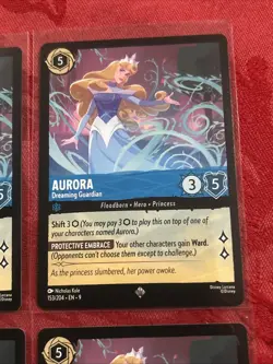 4x Disney Lorcana Fabled - Aurora - Dreaming Guardian - 153/204 Super Rare x4 - Image 2