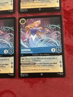 4x Disney Lorcana Fabled - Aurora - Dreaming Guardian - 153/204 Super Rare x4 - Image 5