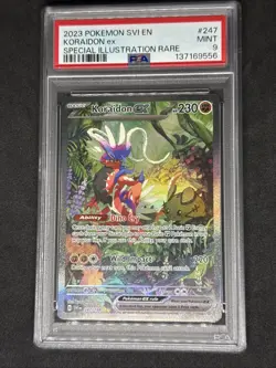 2023 POKEMON SVI EN-SCARLET & VIOLET SPECIAL ILLUSTRATION RARE KORAIDON EX PSA 9 - Image 1