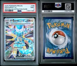 2025 POKEMON EN PRISMATIC EVOLUTIONS 165 DRAGAPULT EX SPECIAL ILLUSTRATION PSA 9 - Image 3