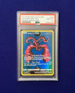PSA 10 Galarian Moltres #284 BSP Crown Zenith Tins Promo 2023 Pokemon GEM MINT - Image 1
