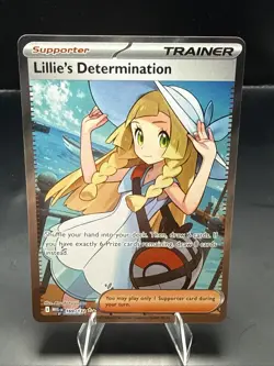 Pokemon TCG Mega Evolution Lillie’s Determination Full Art Trainer Card 169/132 - Image 1