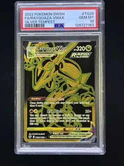 Rayquaza VMAX PSA 10 Silver Tempest TG29 Pokemon Card Gem Mint - Image 1