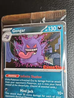 Gengar Promo Card Pokemon Perfect Order Gamestop Stamped 050/088 SEALED - Image 2