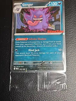 Gengar Promo Card Pokemon Perfect Order Gamestop Stamped 050/088 SEALED - Image 4