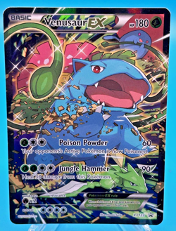 Venusaur EX XY123 Pokemon XY Promo Ultra Rare Card XY TCG Black Star Promo - Image 1