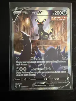 Pokemon Umbreon V Single Strike Holo Card 189/203 English Basic 2021 - Image 3