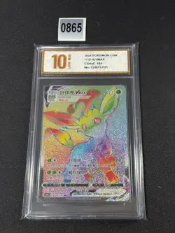 Leafeon VMAX HR CS4aC-165/132 Pokemon Card Chinese Holo Grade 10 - Image 1