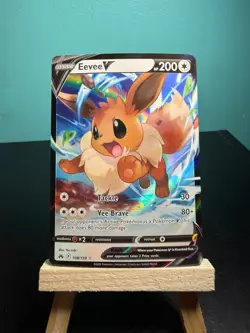 Pokemon Eevee V Ultra Rare Holo 108/159 Crown Zenith 200 HP Basic Card TCG - Image 1