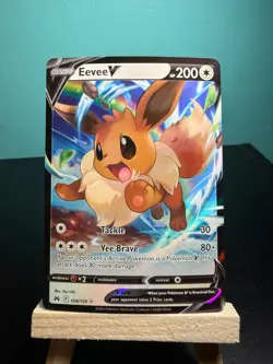 Pokemon Eevee V Ultra Rare Holo 108/159 Crown Zenith 200 HP Basic Card TCG - Image 1