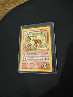 Blaine’s Arcanine 1/132 Holo Rare Gym Challenge WOTC Vintage Pokemon Card LP - Image 3