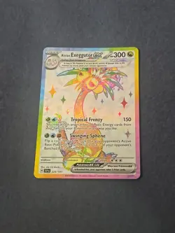 Pokemon TCG Alolan Exeggutor EX 225/191 Surging Sparks Ultra Rare Holo Card - Image 1