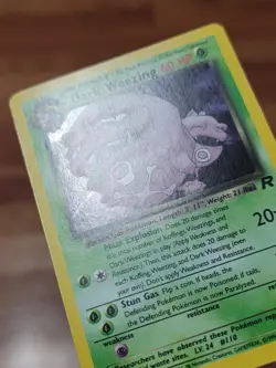 Dark Weezing Rocket Set Holo Rare Pokemon Card 14/82 WOTC MP - Image 2