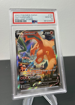 Pokemon 2022 PSA 10 Charizard V Full Art Brilliant Stars 154/172 Alt Art Card - Image 2