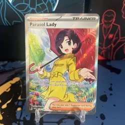 Pokemon TCG Parasol Lady Paradox Rift Holo Ultra Rare Card 238/182 NM Condition - Image 1
