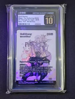 MTG First CGC Pristine 10 Cecil Harvey Foil R 18 Final Fantasy: Through the Ages - Image 1