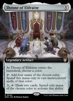 1 x Throne of Eldraine - Foil - Extended Art - Commander: Wilds of Eldraine - L - Image 1