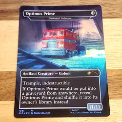 1x Optimus Prime - Darksteel Colossus, Secret Lair, Foil, LP Little Indent MTG - Image 2
