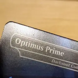 1x Optimus Prime - Darksteel Colossus, Secret Lair, Foil, LP Little Indent MTG - Image 3