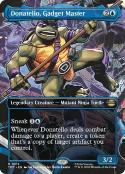 Donatello, Gadget Master - Foil - Borderless Light Play, English Magic the Gathe - Image 1