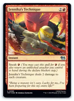 MTG Jennika's Technique Foil U Teenage Mutant Ninja Turtles (TMT) 93 NM Magic - Image 1
