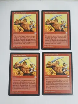 MTG Playset 4x Desperate Gambit (Weatherlight/Red/U) - BGM - Image 1
