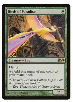 1x MTG Birds of Paradise - Magic 2012 Rare! NM Mint! - Image 1