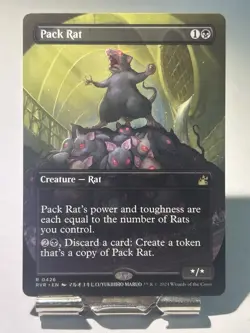 Magic: The Gathering Pack Rat RVR 0426 ENGLISH NM ANIME BORDERLESS - Image 1