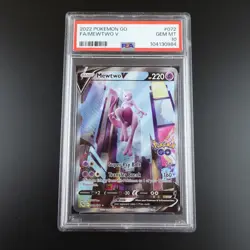PSA 10 Mewtwo V 072/078 Pokemon Go Full Art Holo Graded Pokemon Card - Image 1