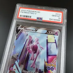 PSA 10 Mewtwo V 072/078 Pokemon Go Full Art Holo Graded Pokemon Card - Image 2