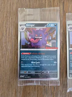 Gengar Promo Card Pokemon Perfect Order Gamestop Stamped 050/088 SEALED - Image 1
