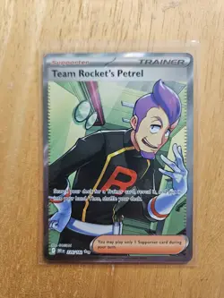 Pokemon TCG Team Rockets Petrel 226/182 SV Destined Rivals Ultra Rare Full Art - Image 1