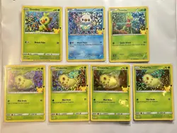 25th Anniversary Mcdonalds Promo 2021 Pokemon 7 Holo Cards Mix Lot Near Mint - Image 1