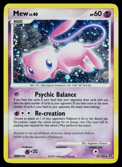 Pokemon Card Secret Wonders Mew 15/132 Holo Rare Holo Bleed Error - Image 1