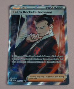 Pokemon TCG Trainer Team Rocket's Giovanni Ultra Rare 225/182 Holo - Image 1